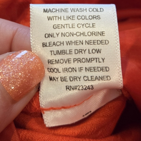 EUC 7th Avenue New York & Company Shorts Size 10 Red with hints of Orange - Picture 6 of 10